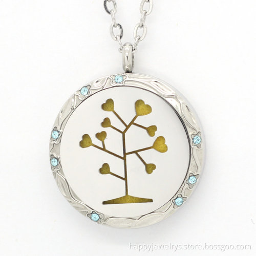 Jenia Heart Leaf Tree Aromatherapy Essential Oil Diffuser Make Stainless Steel Jewelry With Wire Factory